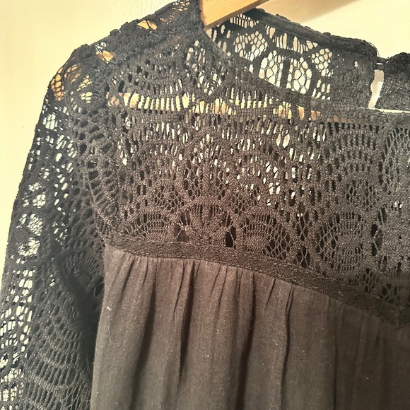 Ralph Lauren Denim & Supply lace and cotton boho baby doll top. - Picture 3 of 6
